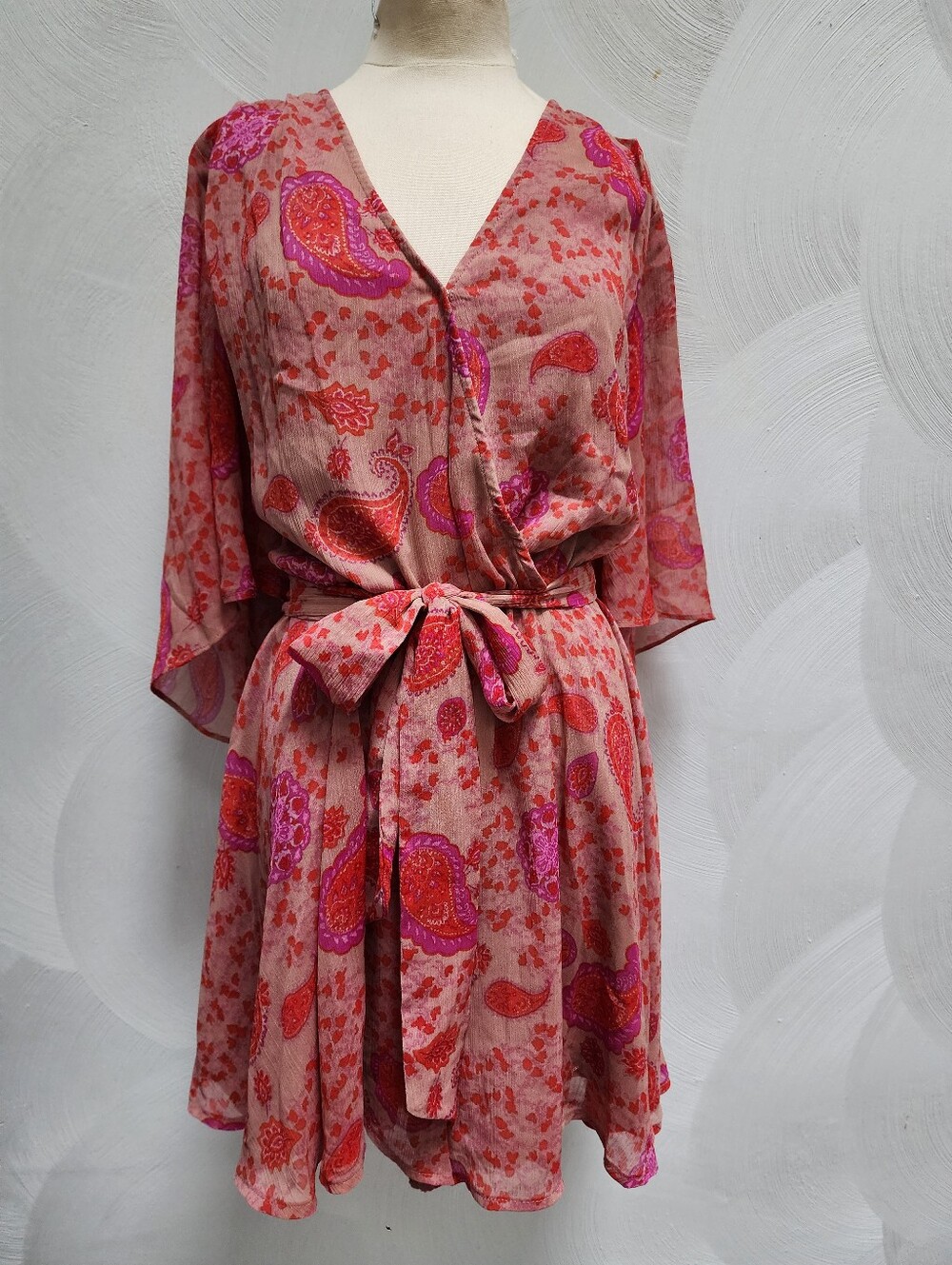 GB Paisley Flutter Sleeve Romper Playsuit M
